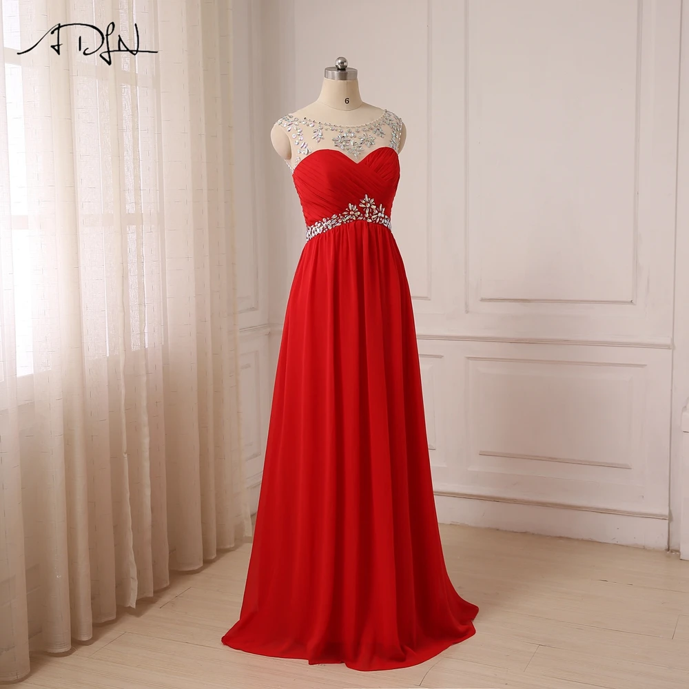 ADLN горячая распродажа дешевые красные вечерние платья с коротким рукавом