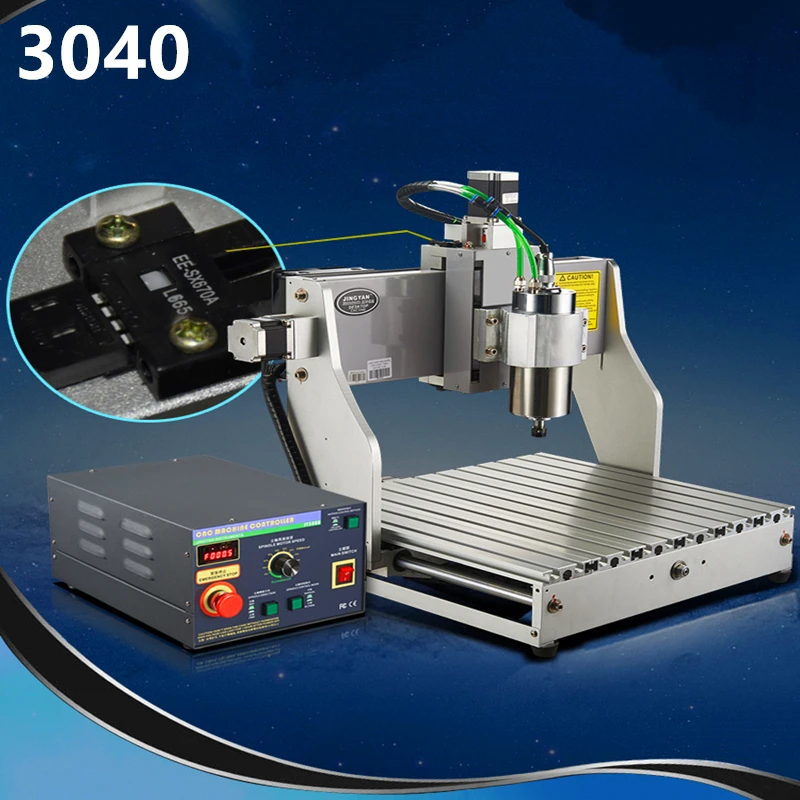 

800mwCNC 4030 engraving machine small automatic computer carving woodworking jade full aluminum rack electric tool