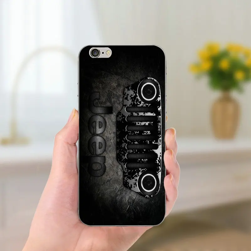 Jeeps Wrangler мягкие чехлы для телефонов из ТПУ iPhone 8 7 6 6S Plus X 5 5S SE 5C Coque Shell Тонкий