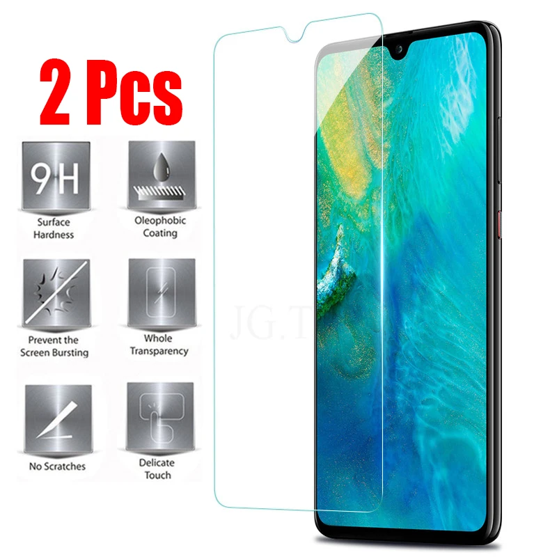 2 шт. высококачественное закаленное стекло для huawei P20 lite Pro Защитная пленка экрана