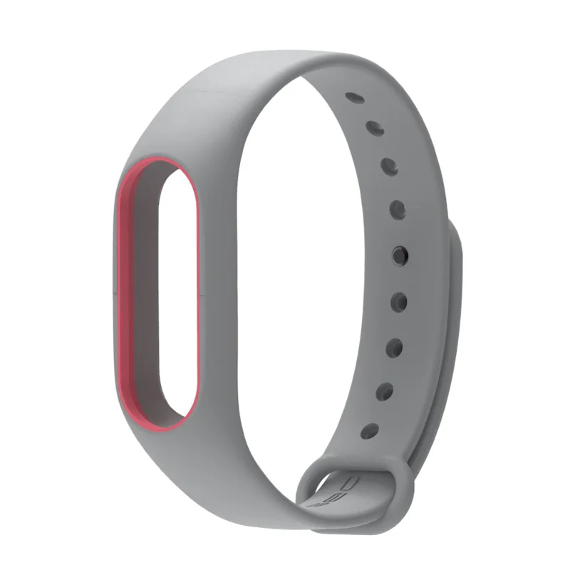 Gray Pink Mi jobs mi Band 2 ремешок на запястье силиконовый сменный для Xiaomi mi Band 2 mi 2 Band смарт-часы браслет mi band 2 напульсники аксессуары - Цвет: Gray Pink