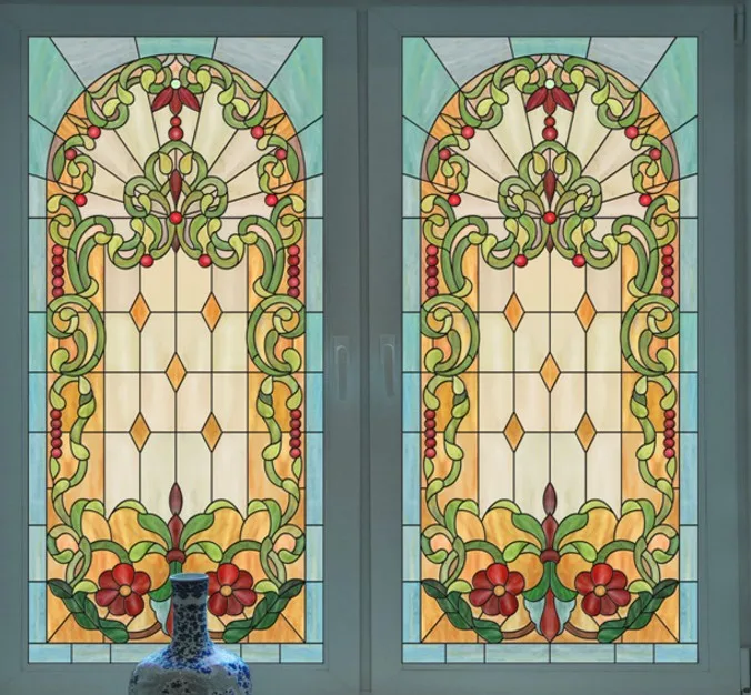 Изготовление размеров под заказ само клеящаяся оконная пленка непрозрачные