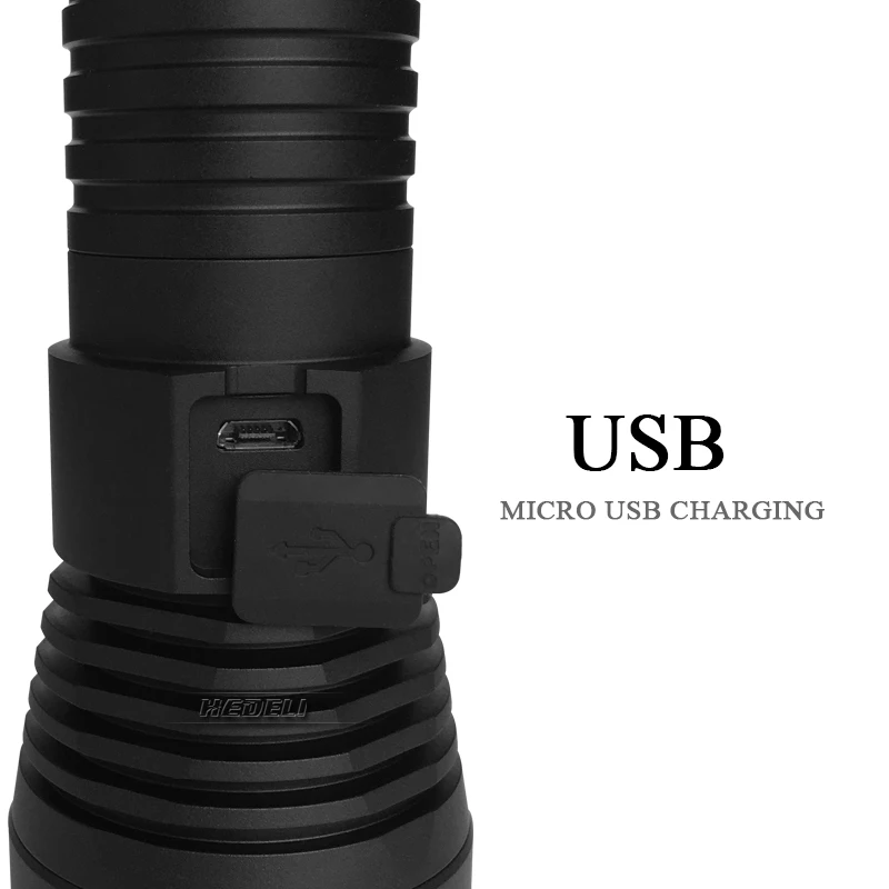 XM L2 USB led вспышкой для подводной охоты мощный светодиодный фонарик 26650 заряда