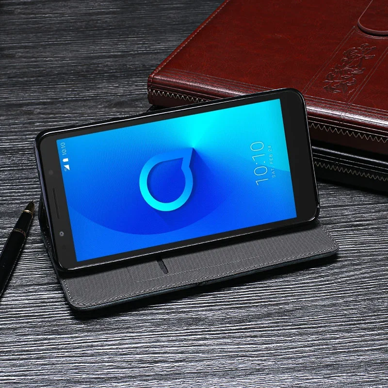 Чехол для телефона Alcatel 1X чехол кожаный флип Coque Роскошные Защитная крышка 5059D 5059A