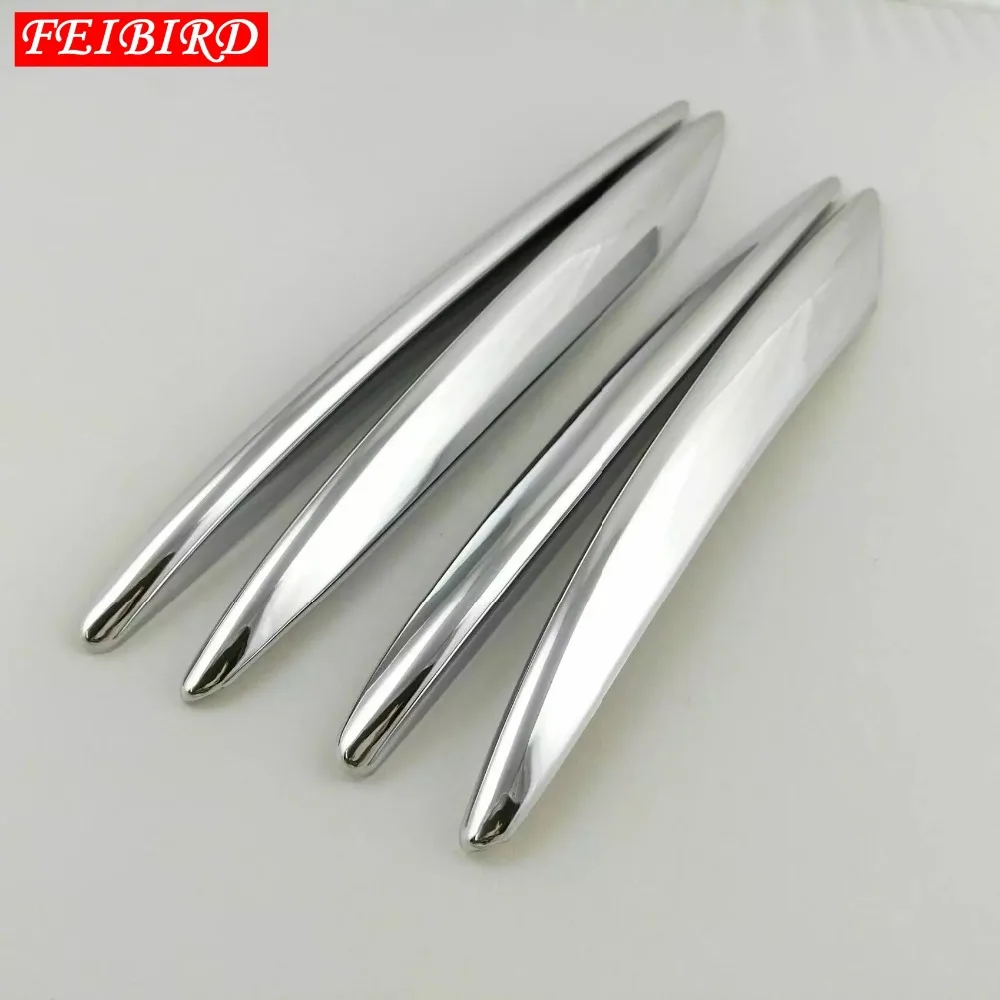 For Mercedes Benz E-Class W213 E260 E300 Sport 2017 2018 ABS Front Fog Light Lamp Eyelid Frame Cover Trim Bright Silver | Автомобили и