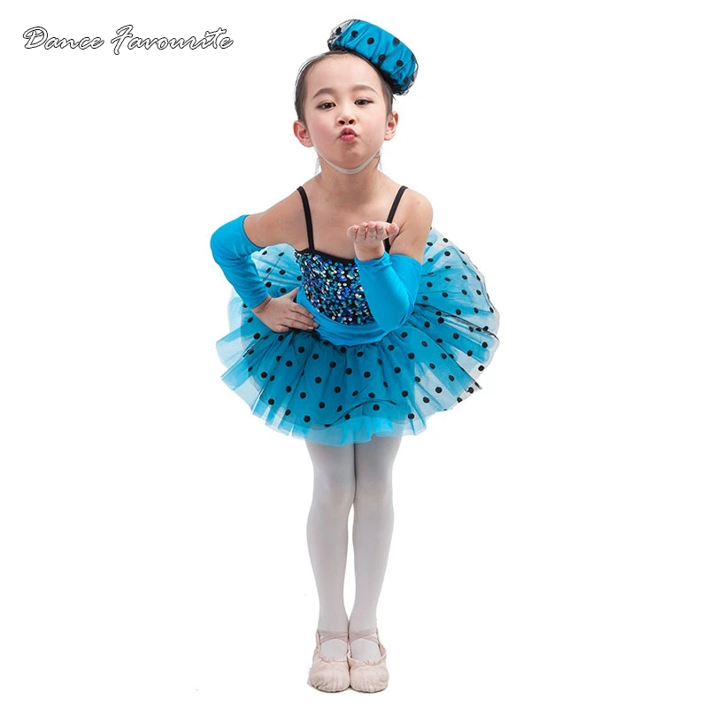 j tańca baletowa spandex z cekinami w kolorze spandexu spódniczka tutu dla dziewczynki na występy scenie baletowy kostium baleriny dziewczyna (nie