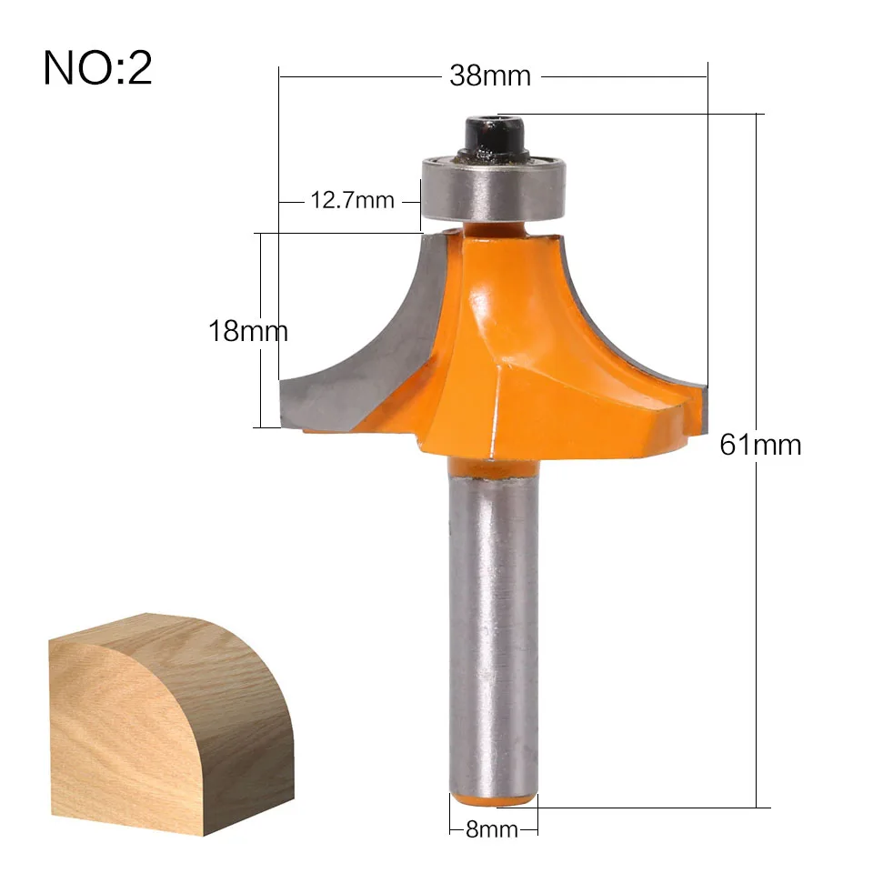 Фреза по дереву с хвостовиком 8 мм 1 шт. | Инструменты