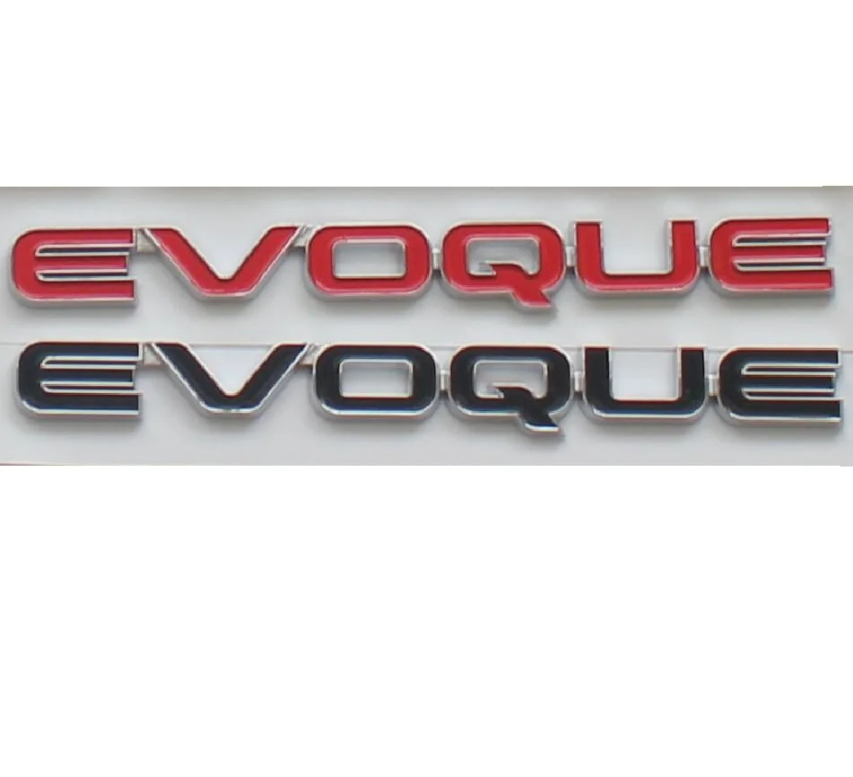 Числа буквы слова &quotE V O Q U E&quot задний багажник Значки Эмблемы Стикеры для Range Rover