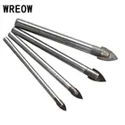 4 шт. набор стеклянных мраморных фарфоровых наконечников для керамической плитки набор сверл 4 мм 6 мм 8 мм 10 мм Головка лопаты керамическое сверло