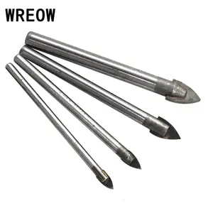 4 шт. набор стеклянных мраморных фарфоровых наконечников для керамической плитки набор сверл 4 мм 6 мм 8 мм 10 мм Головка лопаты керамическое сверло