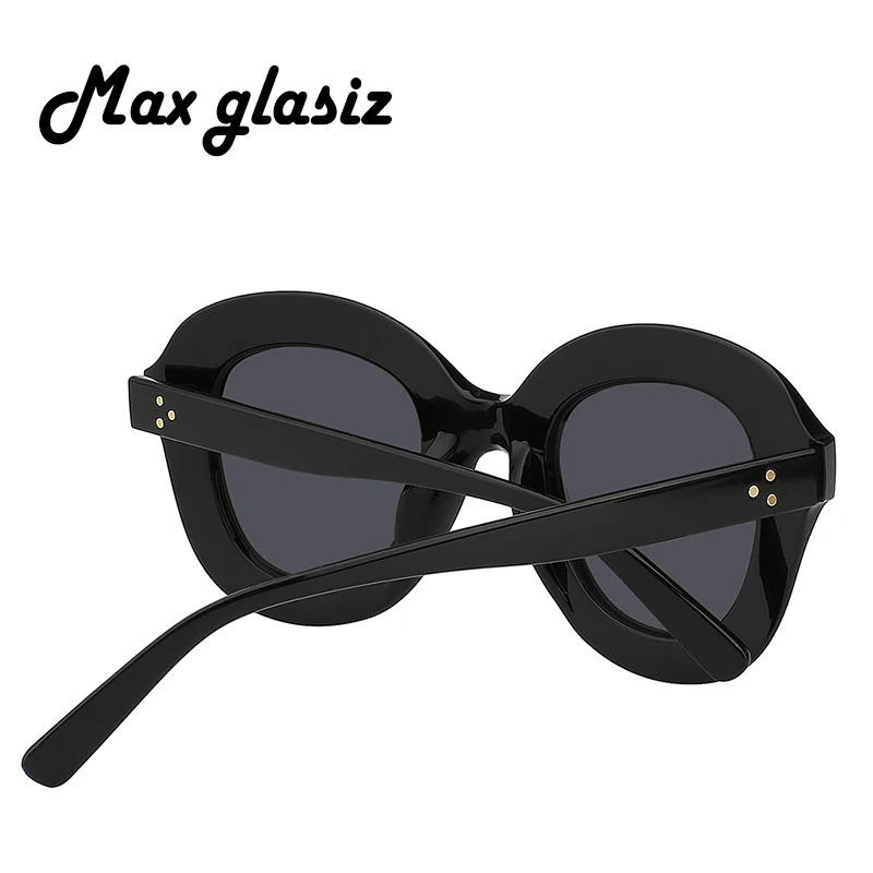 2018 женские круглые леопардовые солнцезащитные очки сексуальные заклепки