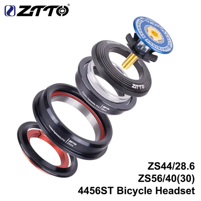 4456ST BLUE ZTTO 4456ST MTB внутренний шлем 44 мм 56 мм вилка коническая пробирка прямой ZS44 ZS56 велосипед беспроводной шлем для MTB - Цвет: 4456ST BLUE
