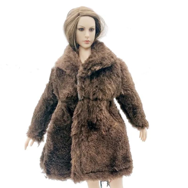 Шуба для женщин 1/6 Scale шуба 12 дюймов Phicen Tbleague горячие игрушки фигурка