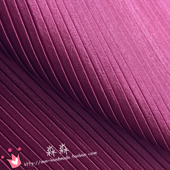 1 шт. ткань для одежды Mei красные полосы цепочка измельченная плиссированная