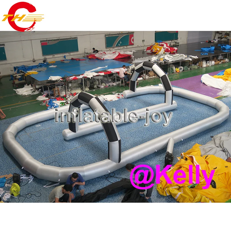 free air shipping inflatable track for sale durable go kart race cheap factory | Игрушки и хобби