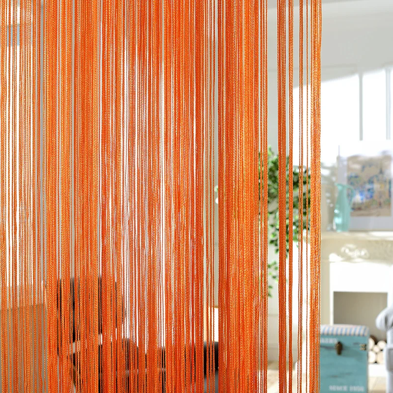Корейская многоцветная линия 1*2 двери струнная дверь Штора для окна комнаты