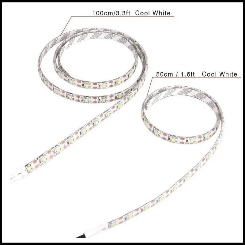 Светодиодные ленты ночное освещение строка DC5V SMD 3528 USB Порты и разъёмы Кабель 1 м 2 5