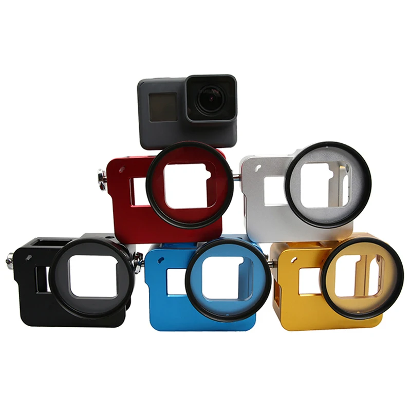 52 мм УФ фильтр для объектива + алюминиевый защитный корпус крышка Крышка Go Pro Hero 6 5