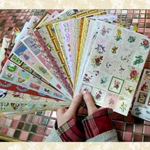 24 листа Ретро стиль креативный дизайн печать наклейки для DIY