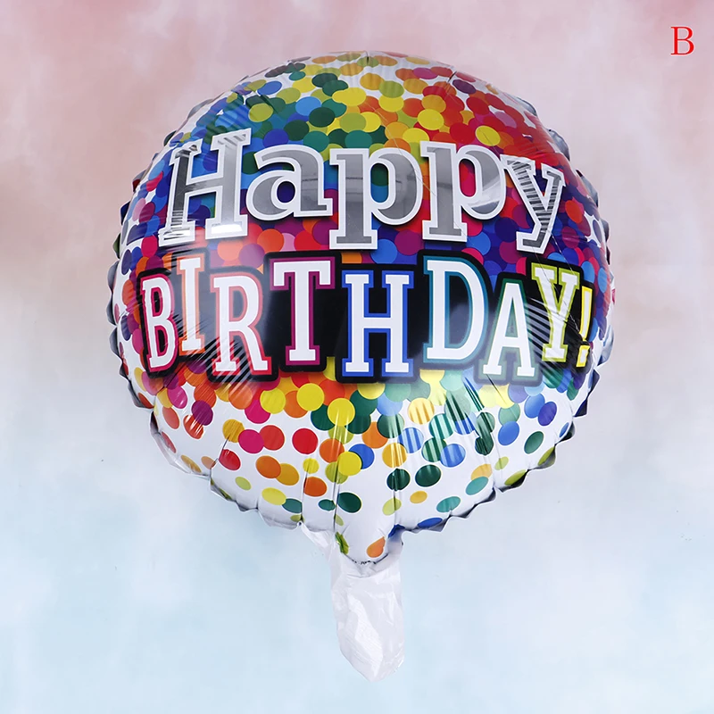 С Днем Рождения круглые воздушные шары из алюминиевой фольги День украшения