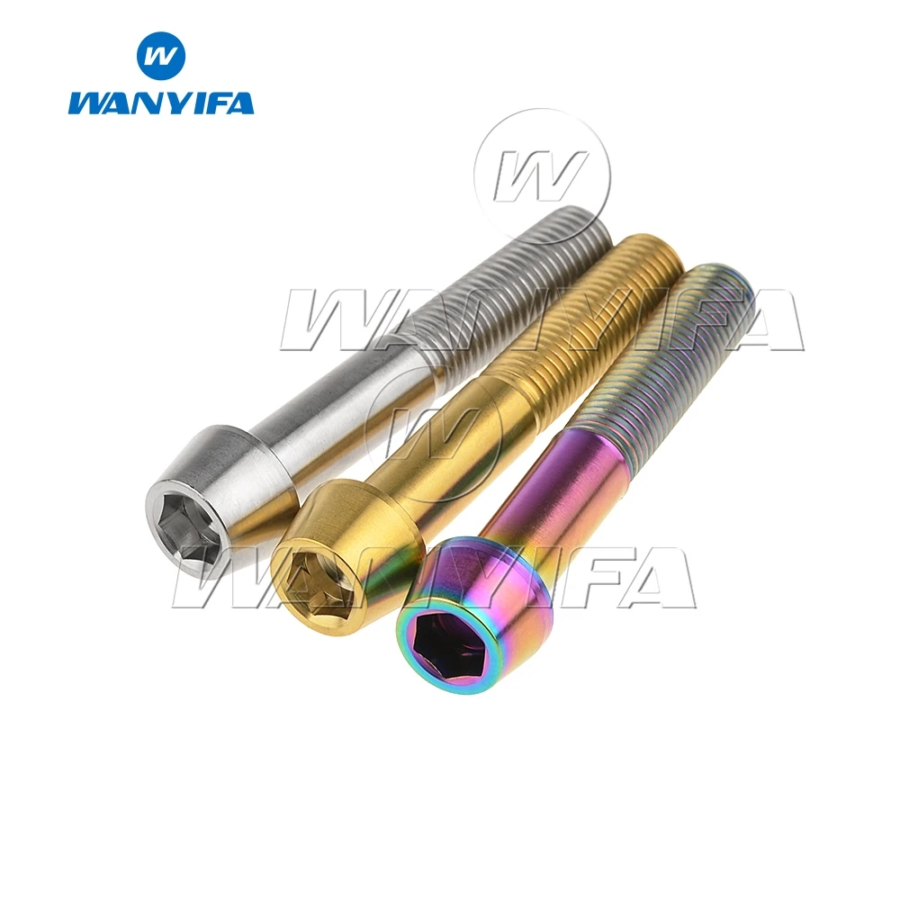 Титановый &quotWanyifa&quot Болт M10x55: 60 70 80 85 100 мм конусности головки винта для поездок на