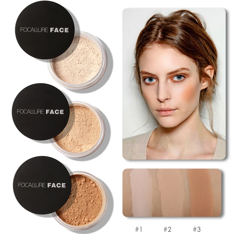 FOCALLURE рассыпчатая пудра для лица 3 цвета Макияж совершенство отделка