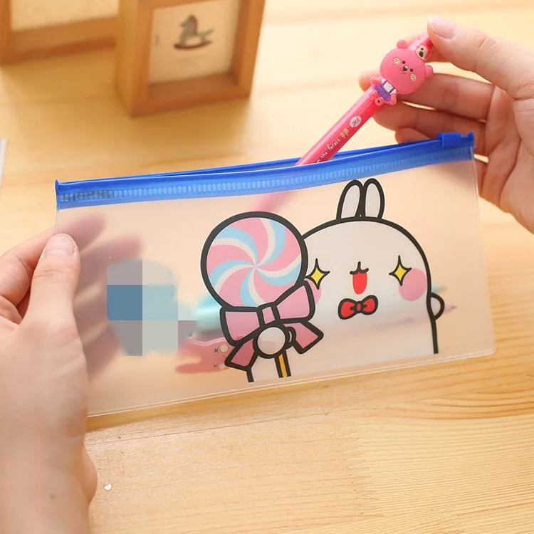 PVC Molang полупрозрачная матовая Сумочка Сумка файл для документов сумка папка