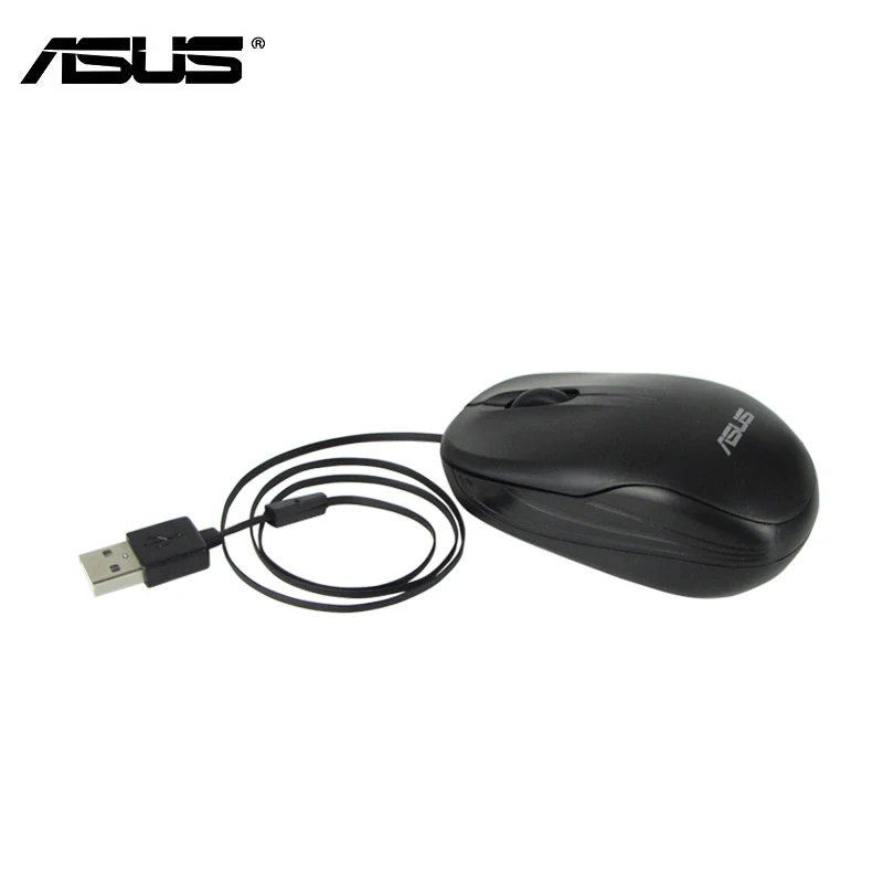 ASUS UT220 Выдвижная USB оптическая мышь Cabel для ноутбука черный|Комплекты плюс