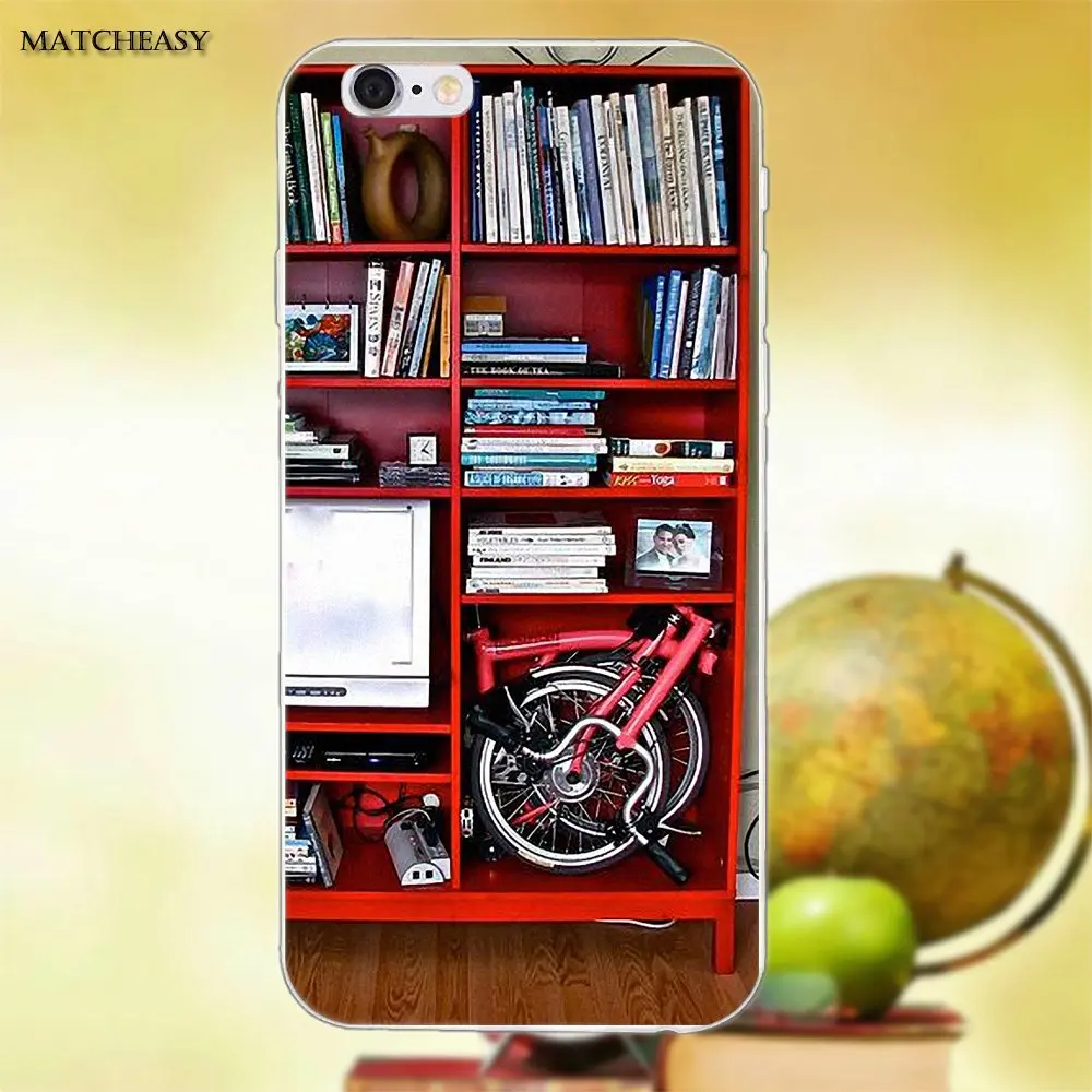 Складной велосипед Brompton для Apple iPhone X XS Max XR 4 4S 5 5C SE 6 6S 7 8 Plus мягкий силиконовый