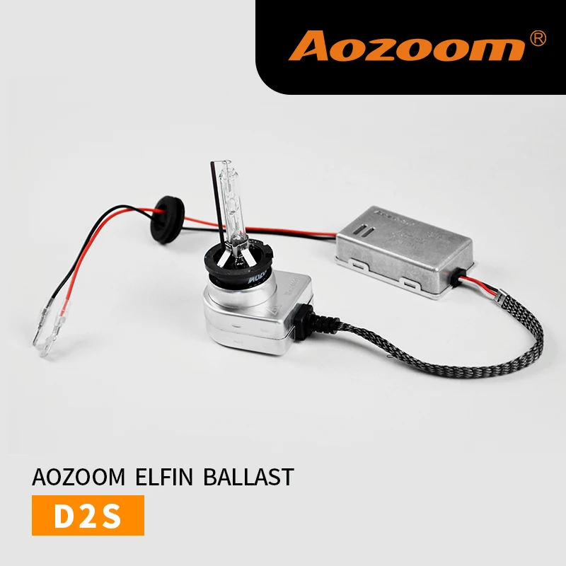 Aozoom New Arrival Smallest elfin Xenon D1S D2S 35W AC Slim Ballast kit HID Headlight bulb 12V Hid Kit | Автомобили и мотоциклы