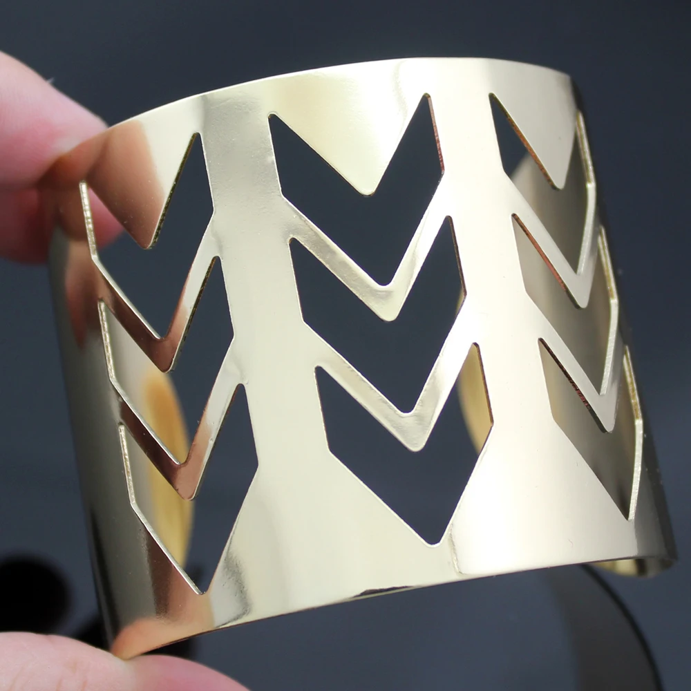 Tribal Aztec Gold Triple Arrow Southwestern Armor широкий браслет для женщин Жесткий Feminina манжеты