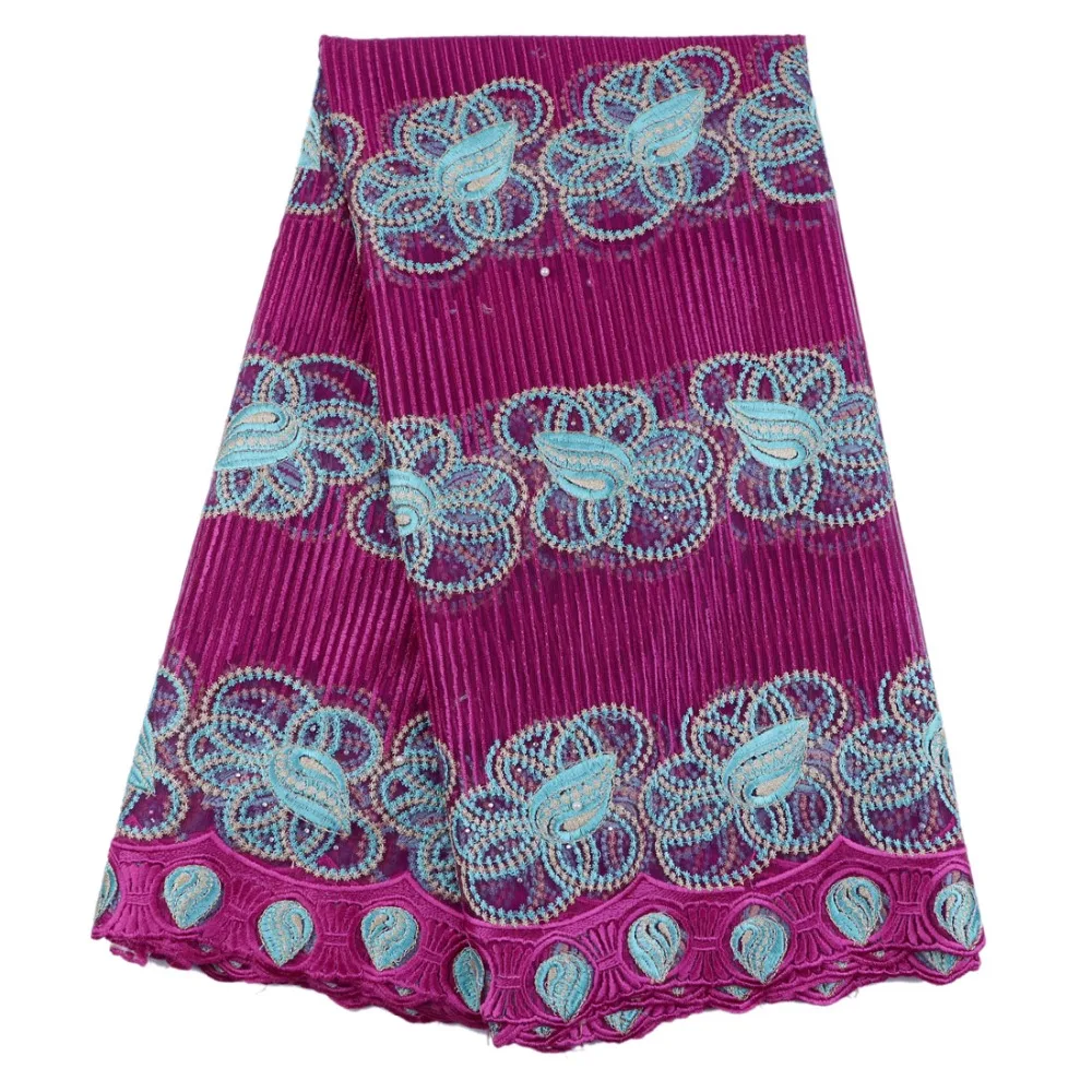 Высокое качество Африканская чистая кружевная ткань с камнями красивый гипюр