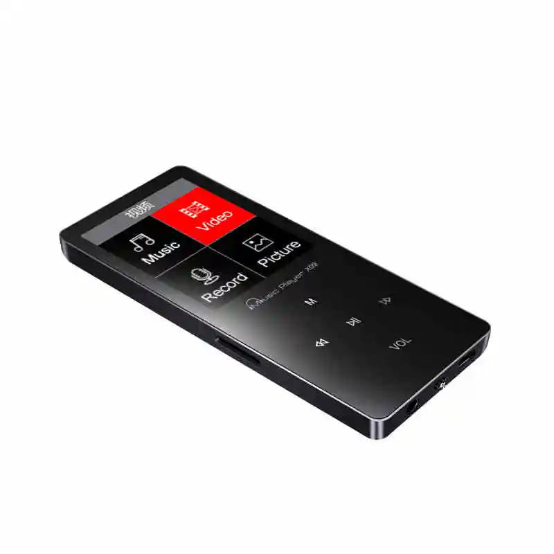 Алюминий сплав MP4 плеер 16 ГБ с Встроенный динамик hifi Динамик fm IQQ X09 mp 4 музыка mp4 8