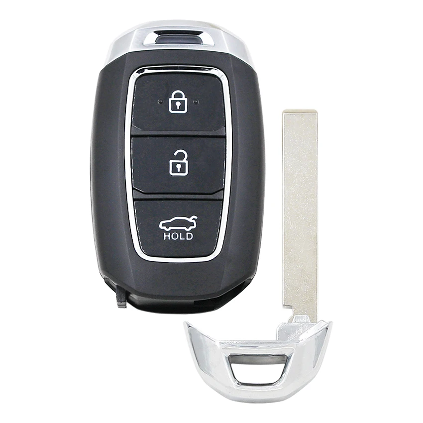 New Replacement 3 Button Remote Smart Car Key Shell Case Housing Fob for Hyundai Elantra after 2017 Kind |