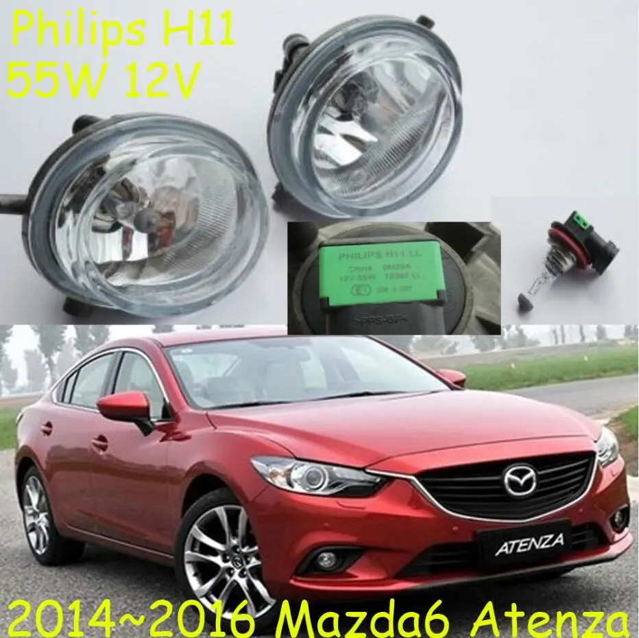 1 Набор автомобильный бампер головной светильник для Mazda 6 Mazd6 Дневной 2014 ~ 2016y Atenza