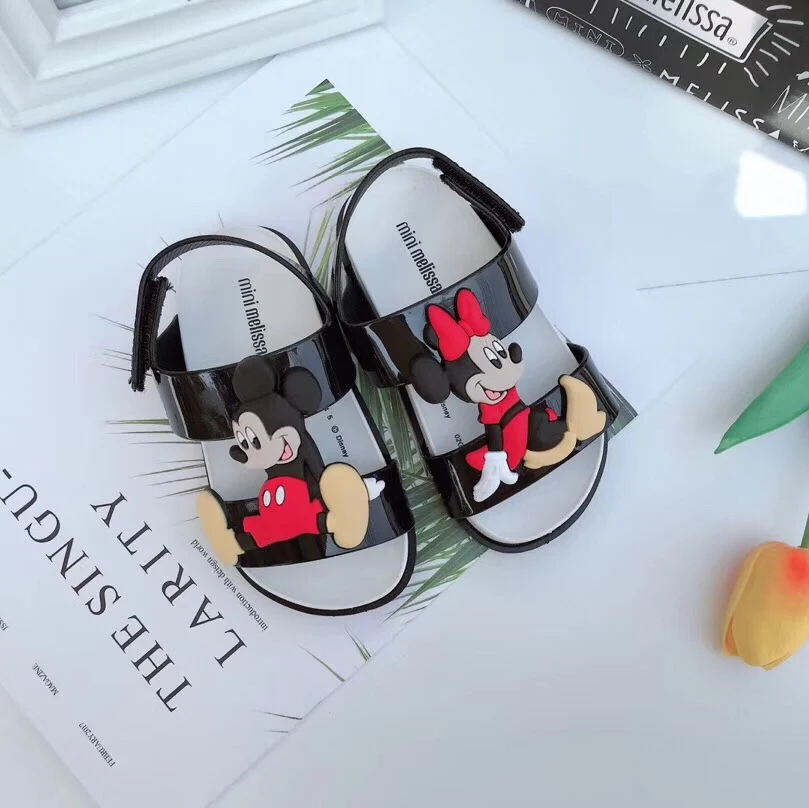 Mini Melissa Ultragirl/ г. новые оригинальные сандалии для девочек бразильские прозрачные сандалии Нескользящие Детские пляжные сандалии для малышей, 13,5-18,5 см