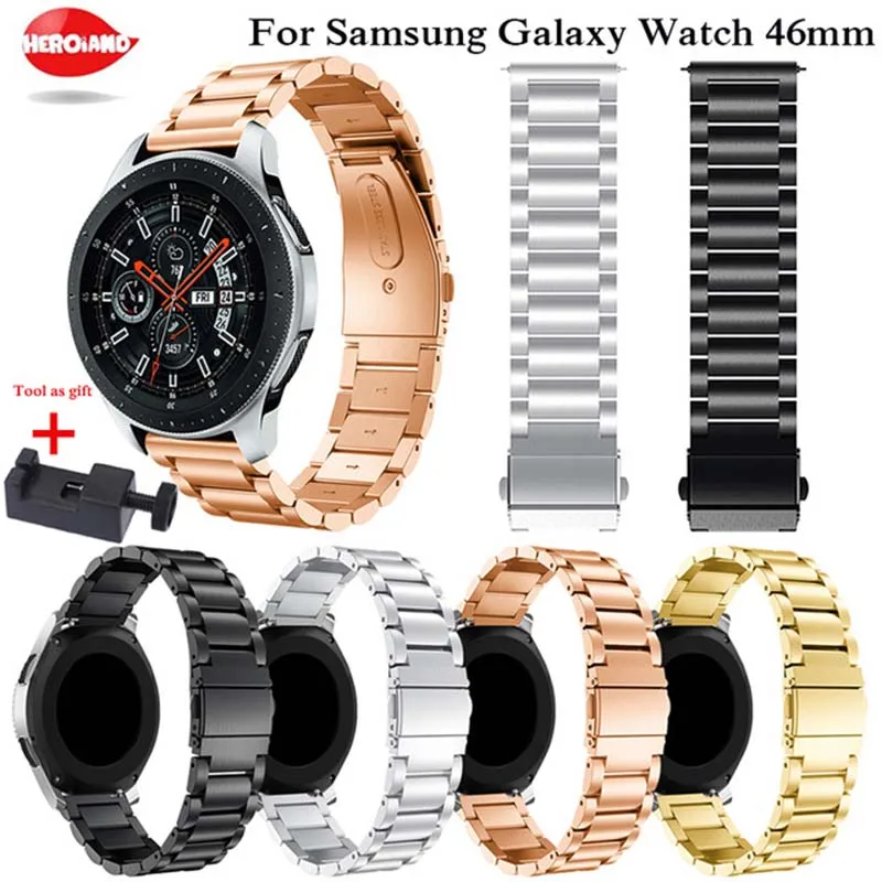 Ремешок для часов из нержавеющей стали 22 мм быстросъемный ремешок Samsung Gear S3