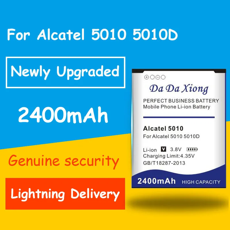 Полная защита и безопасность 2400mAh Alcatel 5010 аккумулятор для 5010D запасная батарея