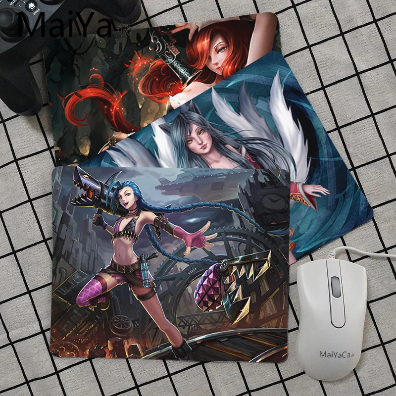 

Maiya Top Quality LOL League of Legends Ahri Jinx Customized laptop Gaming mouse pad Top Selling Wholesale Gaming Pad mouse