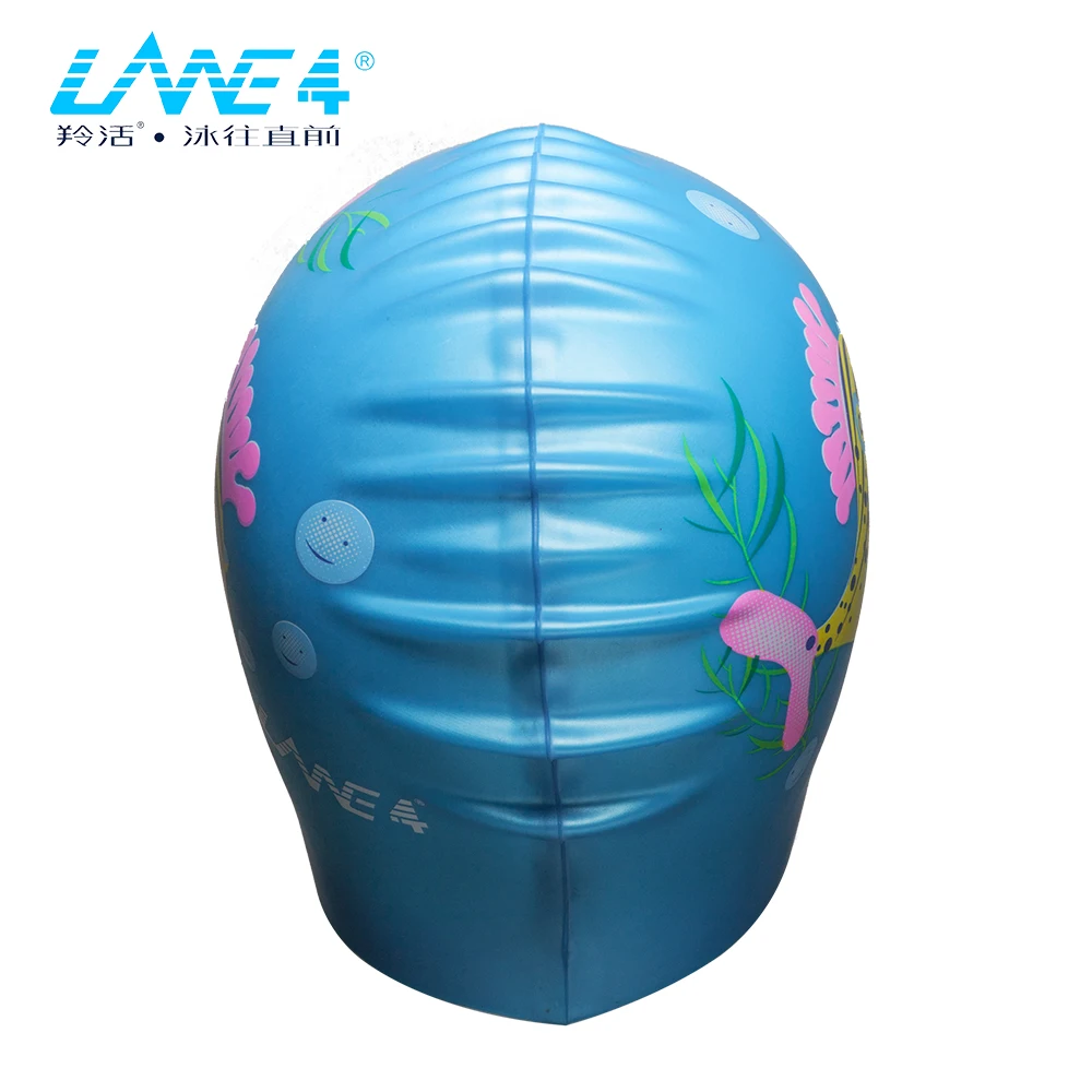

LANE4 Swimming Cap, Waterproof ,Durable Silicone, Solid Color, Lightweight #MJ040