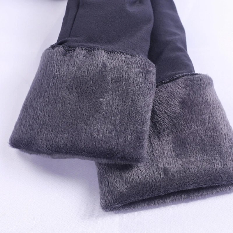 Горячие Плюс Кашемировые Леггинсы Девушки Повседневная Теплая Зима