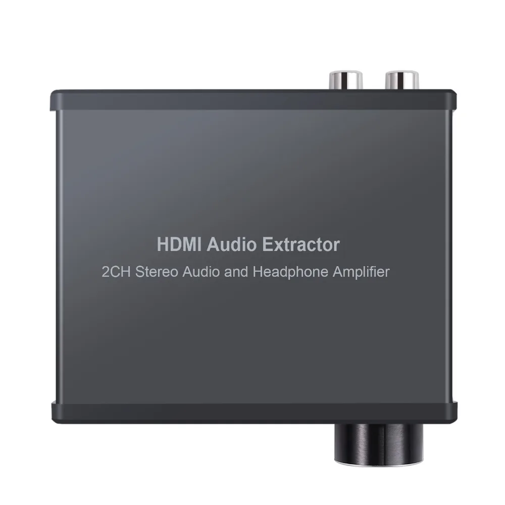 LiNKFOR HDMI к HDMI+ RCA+ 3,5 мм аудио экстрактор с регулятором громкости и выключателем питания Поддержка 4K 3D HDMI аудио экстрактор