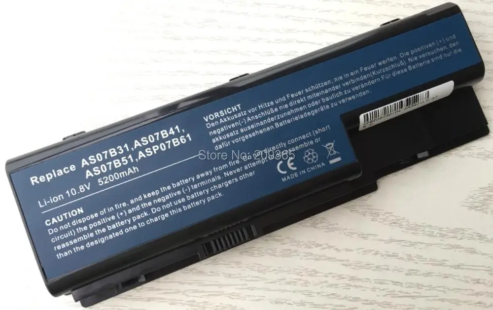 Аккумулятор HSW 6cell для Acer Aspire 5520 5230 5710ZG 5730ZG AS07B31 AS07B41 AS07B51 AS07B71|Аккумуляторы