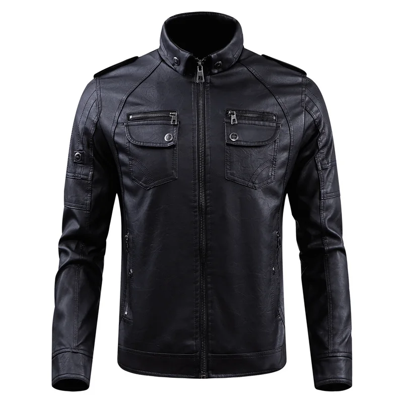 BOLUBAO Men High Quality Faux Jackets Winter Men's Solid Color Leather Jacket Coats Male Motorcycle Overcoat | Мужская одежда