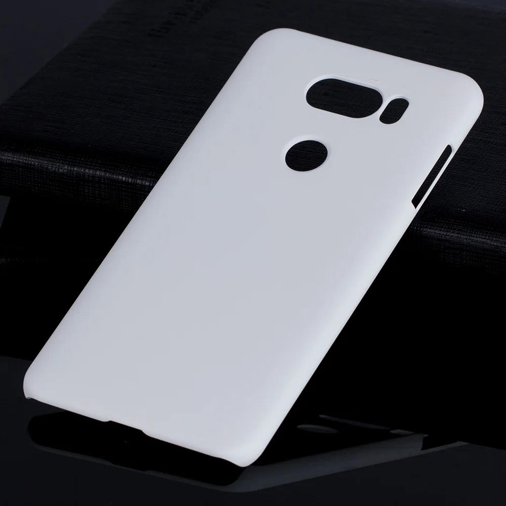 White Матовая Пластик Coque 6.0For Lg V30 чехол для Lg V30 плюс H930 H933 телефона чехол-лента на заднюю панель - Цвет: White
