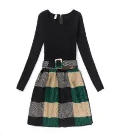 Середина платье 2019 офисное женское с длинным рукавом осеннее летнее | Женская