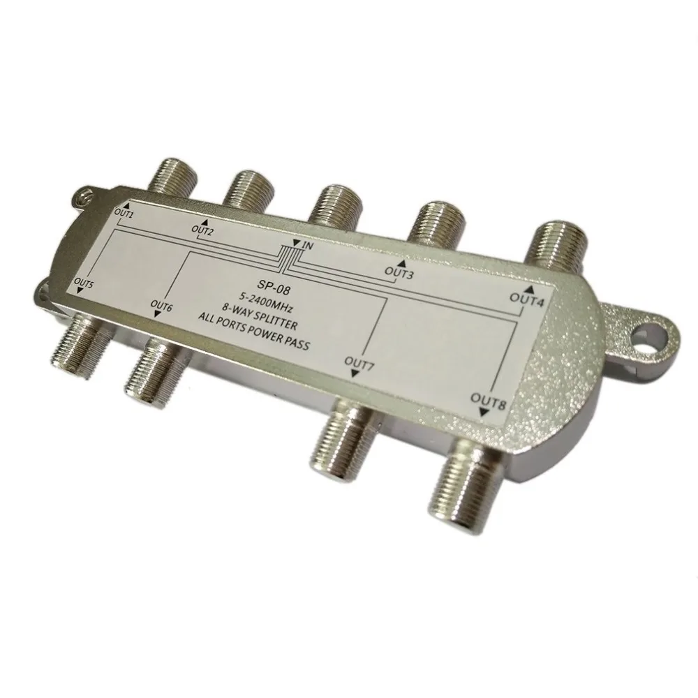 

GSP-08A 8-Way Signal Satellite Splitter TV Antenna RF Coaxial Cable Splitter Wholesale
