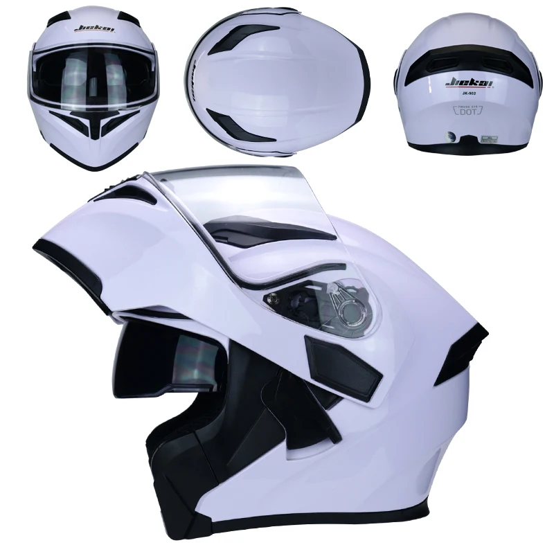 The latest DOT flip helmet modular double lens motorcycle helmet full face safety helmet Casco capacete casque moto - Цвет: 6