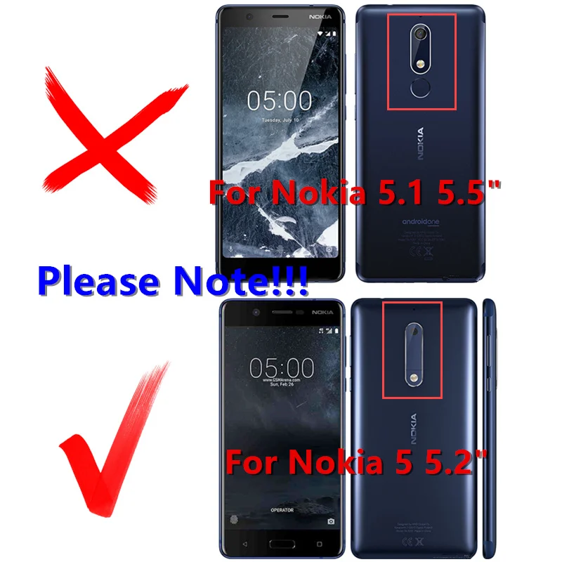 Защитное стекло для Nokia 5 закаленное 2 шт. Защитная пленка Nokia5 + тонкий набор