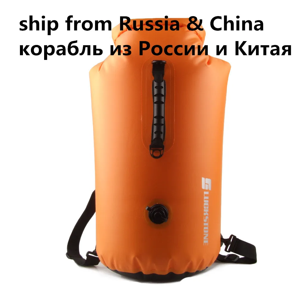 Профессиональная водонепроницаемая сумка для плавания IPX7 25 л/35Л/60л надувная